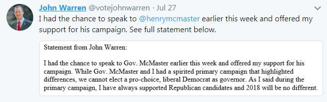 John Warren Tweet